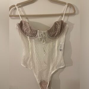 White Sheer Bodysuit